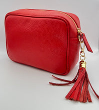 Load image into Gallery viewer, Leather 1 zip camera crossbody bag