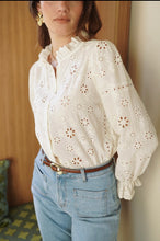 Load image into Gallery viewer, InApril 1986 broderie anglaise cotton shirt
