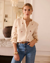 Load image into Gallery viewer, InApril 1986 cheesecloth embroidered shirt
