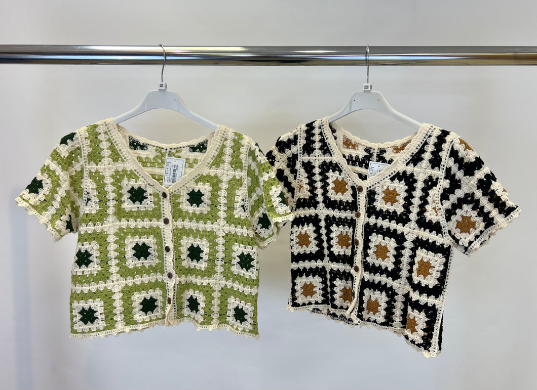 Crochet square shirt