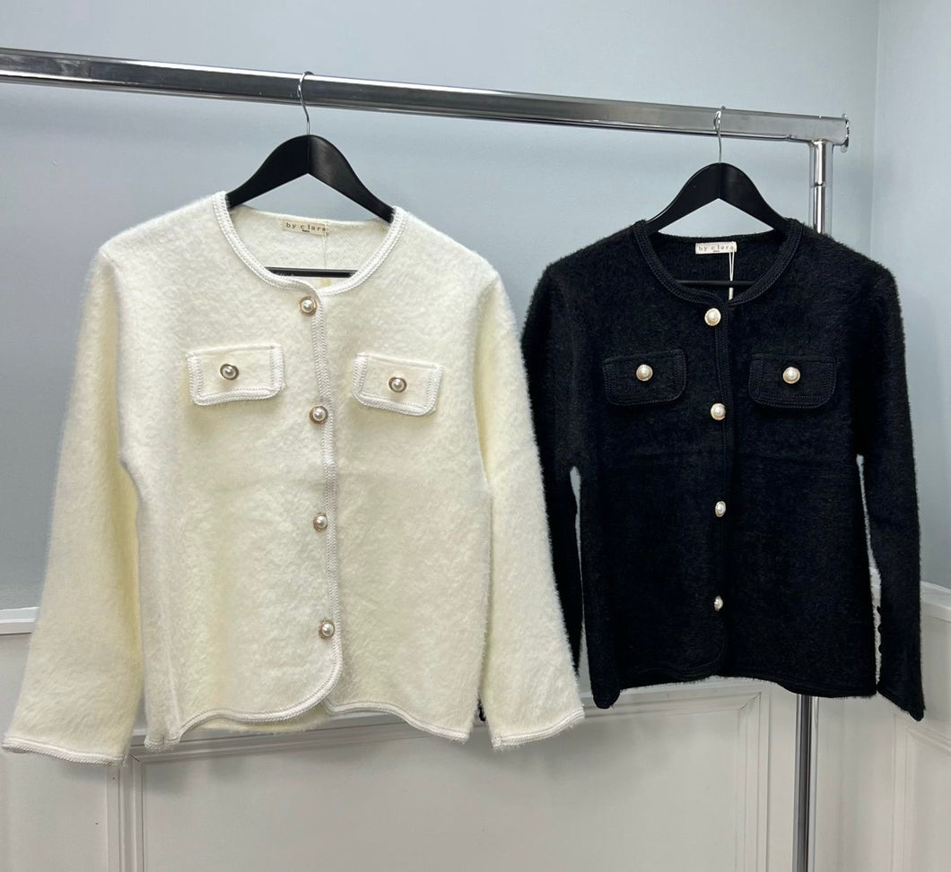 Pearl button cardigan