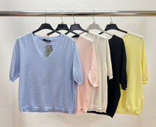 Load image into Gallery viewer, Alpini cotton v-neck top
