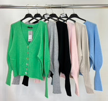 Load image into Gallery viewer, Alpini cuffed sleeve cardigan
