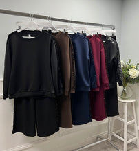 Load image into Gallery viewer, Sequin detail tracksuit
