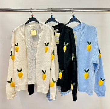 Luzabelle lemon cardigan