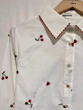 Load image into Gallery viewer, InApril 1986 cherry embroidered shirt

