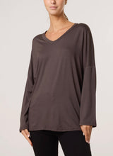 Load image into Gallery viewer, Plain v-neck jersey top
