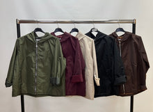 Load image into Gallery viewer, Plain rain mac jacket
