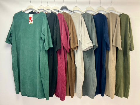 Corduroy pocket dress