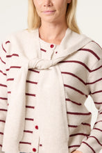 Load image into Gallery viewer, Stripe tie front cardigan
