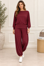 Load image into Gallery viewer, Slash neck co-ord loungewear
