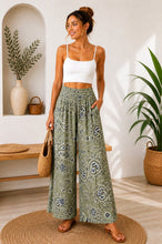 Load image into Gallery viewer, Paisley print wide leg trouser
