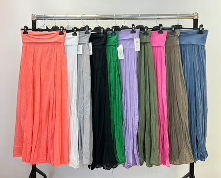 Plain cotton skirt