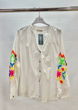 Load image into Gallery viewer, Cotton embroidered sleeve shirt
