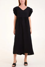 Load image into Gallery viewer, Frill sleeve button detail dress
