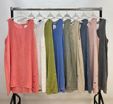 Load image into Gallery viewer, Stonewashed linen button dress
