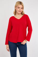 Load image into Gallery viewer, Soft knit v-neck jumper
