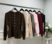 Load image into Gallery viewer, Soft knit button back jumper
