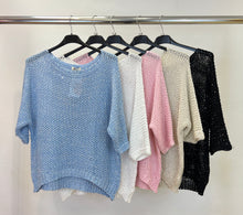 Load image into Gallery viewer, Sequin mesh knit jumper
