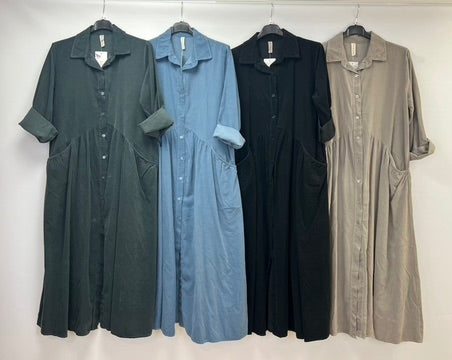 Corduroy maxi dress