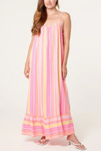 Load image into Gallery viewer, Aztec cheesecloth strap maxi dress
