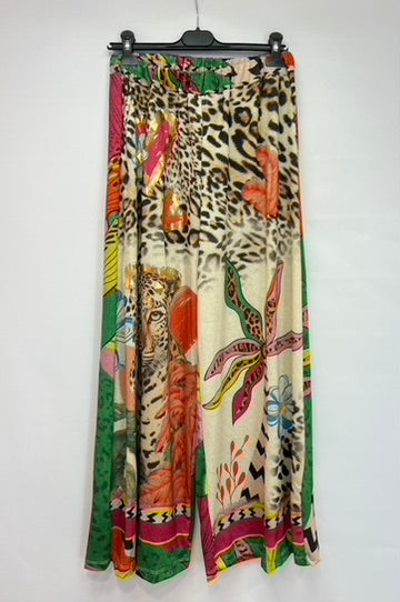 Abstract leopard print trouser