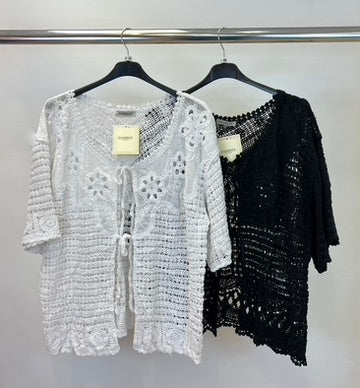 Crochet tie top