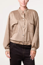 Load image into Gallery viewer, Suedette pocket jacket
