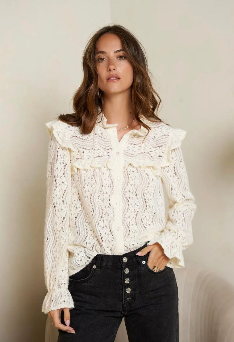 Kilky lace mesh shirt