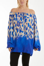 Load image into Gallery viewer, Leopard print tie up blouse
