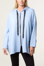 Load image into Gallery viewer, Plain oversized zip hoody
