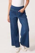 Load image into Gallery viewer, QED pull on denim trouser
