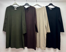 Load image into Gallery viewer, Soft knit button detail dress
