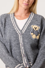 Load image into Gallery viewer, Teddy bear varsity cardigan
