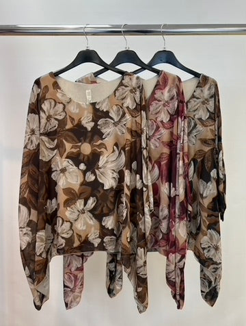 Flower printed top