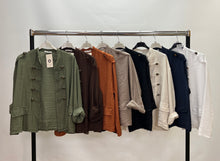 Load image into Gallery viewer, Military button jacket
