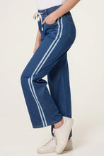 Load image into Gallery viewer, QED side stripe denim trousers
