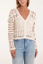 Load image into Gallery viewer, Square crochet cardigan
