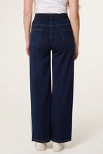 Load image into Gallery viewer, QED side stripe denim trousers
