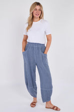 Load image into Gallery viewer, Sugarbabe stonewashed linen barrel leg trouser
