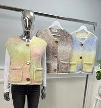 Load image into Gallery viewer, Knitted multicoloured waistcoat
