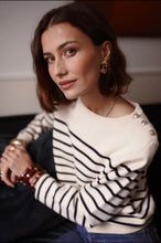 Load image into Gallery viewer, InApril 1986 breton stripe button jumper
