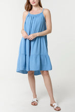 Load image into Gallery viewer, Plain cheesecloth strap dress
