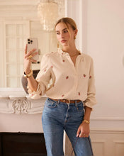 Load image into Gallery viewer, InApril 1986 cheesecloth embroidered shirt
