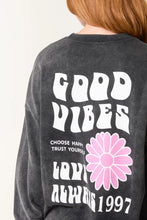 Load image into Gallery viewer, Good vibes cotton sweatshirt
