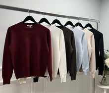 Load image into Gallery viewer, Soft knit round neck jumper
