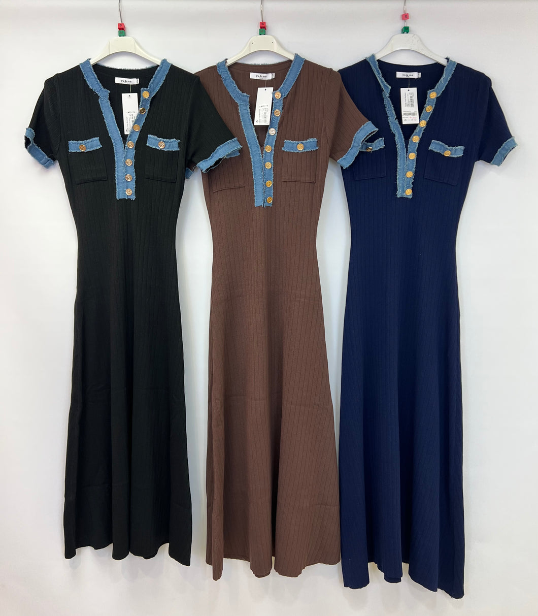 Yu & Me denim detail dress