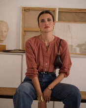 Load image into Gallery viewer, InApril 1986 crochet detail shirt

