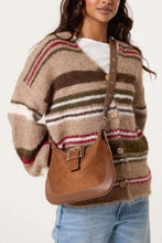 Load image into Gallery viewer, Multistripe mocha cardigan
