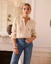Load image into Gallery viewer, InApril 1986 cheesecloth embroidered shirt
